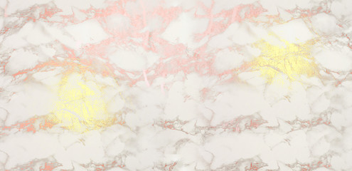 Rose and gold marble background. Shiny, glitter and glossy effect for an elegant and feminine wallpaper.