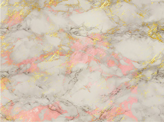 Rose and gold marble background. Shiny, glitter and glossy effect for an elegant and feminine wallpaper.