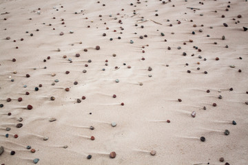 small rocks on beach
