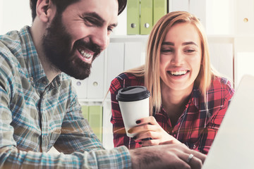 Two designers working together