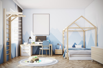 Baby boy s room with a computer