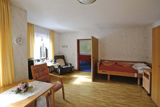 Room in an old-age home, nursing home