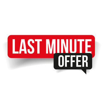 Last minute offer sign