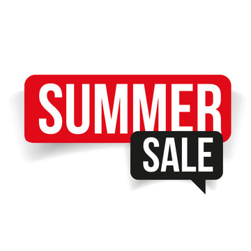 Summer Sale sign speech bubble