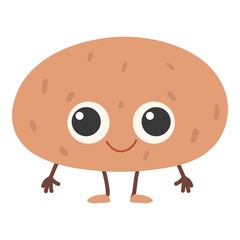 Potato icon, cartoon style