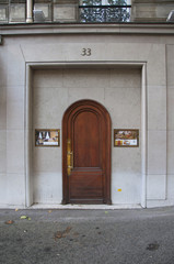 The door of an old tenement house