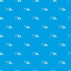 Mountains pattern seamless blue