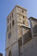 Maria de Las Nieves Cathedral, Dalt Vila, Eivissa, Ibiza, Baleares, Spain, Europe