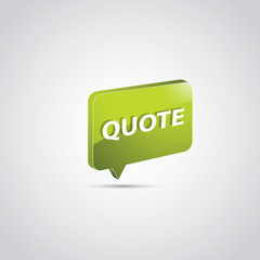 QUOTE vector icon