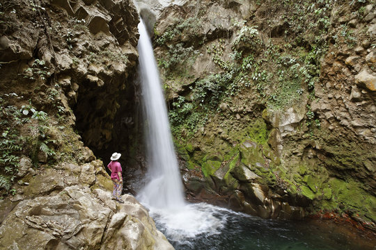 Waterfall, Hacienda Guachipelin, Rincon de la Vieja, Guanacaste, Costa Rica, Central America