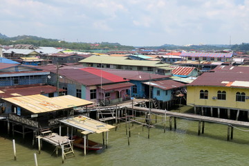 The world's largest water settlemant 「Kampung Ayer」in Brunei ブルネイ　カンポンアイール