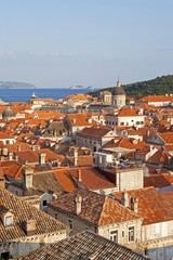View from Minceta Tower over Dubrovnik, Croatia, Europe