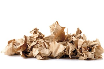 Crumpled-up paper
