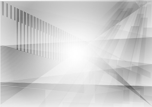 Triangle and straight line gray geometric abstract background vector © KanawatTH