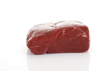 Piece of raw beef filet