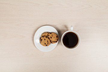 coffee with cookies