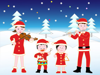 家族でクリスマスコンサート。