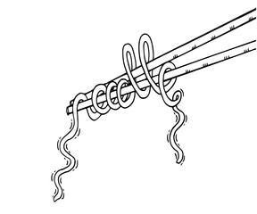 Doodle Noodle. hand drawing