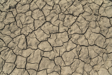 A cracked land