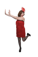 Woman flapper girl