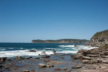 Fototapeta na wymiar breathtaking view of beach and shoreline