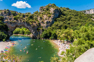 Fototapeta na wymiar Val pont d'Arc, Ardèche, France.