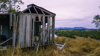Abandoned outback farming shed in Queensland