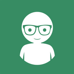 people with glasses icon