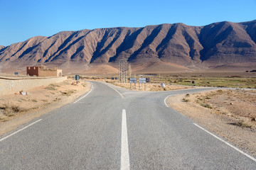Fork in the road. Morocco