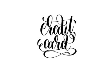 credit card hand lettering inscription