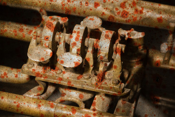 Part of a very old trumpet - Rusty