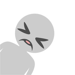 Disgusted face design