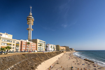 Fototapeta na wymiar Santa Maria del Mar in Cadiz