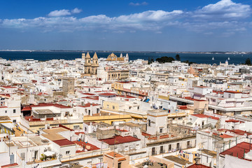 Looking across the rooftops of Cadiz