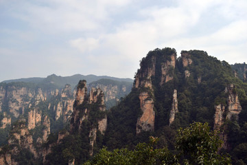 Lookout view while hiking around Wulingyuan Scenic Area. What a spectacular view!