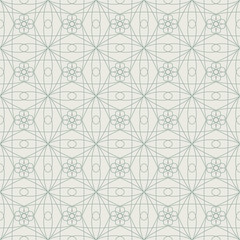 Abstract geometric background. Seamless floral pattern.