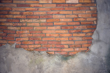 bricks bar wall background with loft style