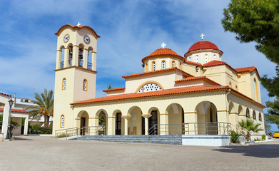 Fototapeta na wymiar Agios Nikolaos church in Palaia Epidavros village, Peloponnese, Greece.
