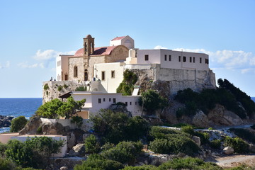 Fototapeta na wymiar Holy Monastery of Panagia Chrysoskalitissa ,Crete,Greece