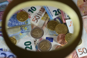 euros argent achat vente immobilier travail salaire index piece monnaie billet placement credit...
