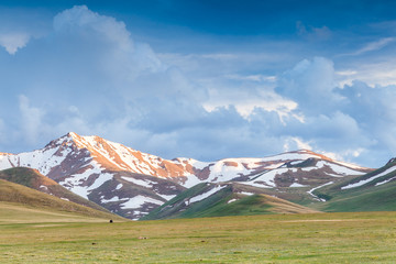 Nice Mountains in Kyrgyzstan country