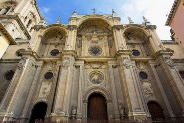 Obraz premium The famous cathedral in Granada, Andalusia