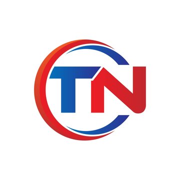 Tn logo. t n design. white tn letter. tn/t n letter logo design. • wall  stickers vector, unique, template | myloview.com