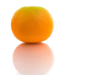 Orange fruit isolated on white background.