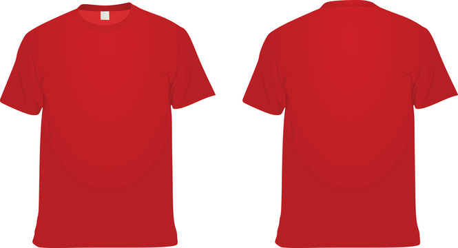 Red  T Shirt. Vector Illustration