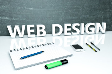 Fototapeta premium Web Design text concept