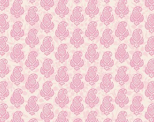 wedding card design, paisley floral pattern , India