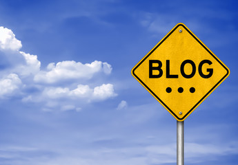 BLOG - social media road sign