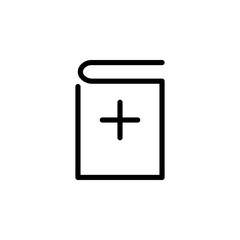 Add book vector icon.