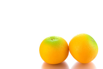 Orange isolated on white background.